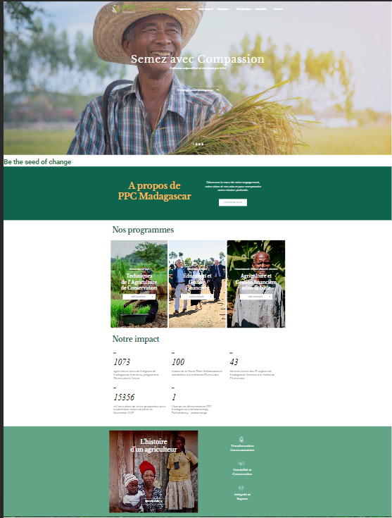 Capture du site PPC Madagascar